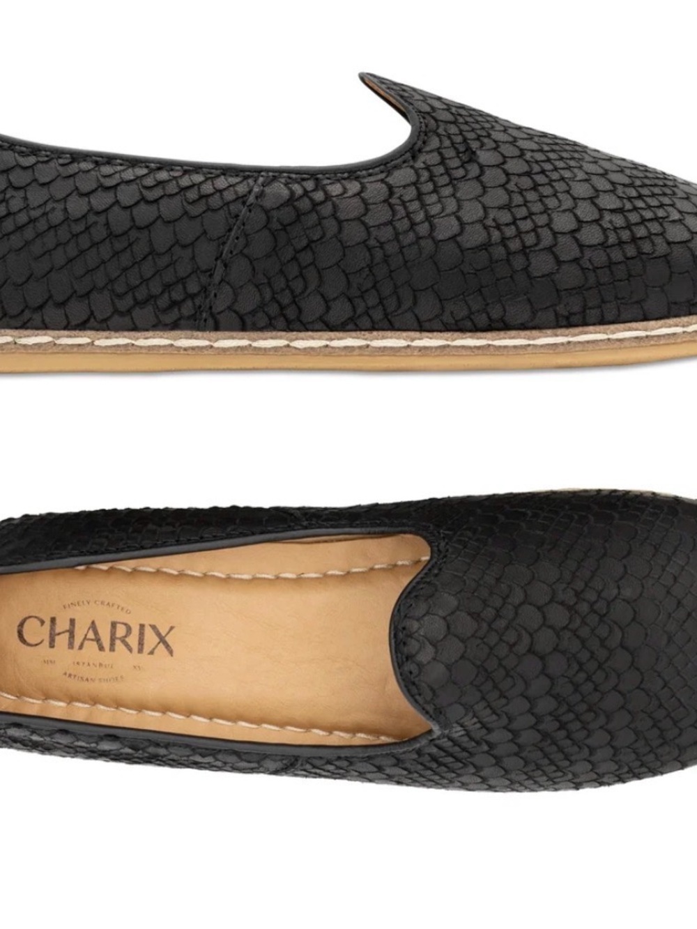 CHARIX Wild Black Slip On, Travel Comfort Loafer size Europe 39 - Picture 5 of 9